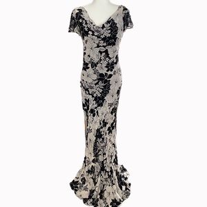 Long Tall Sally Floral Maxi Mermaid Slip Dress Sz 12